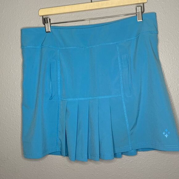 Jofit Light Blue Pleated Skort Size Large - Picture 1 of 7